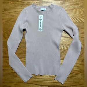 The Workshop Women’s Long Sleeve Ribbed Top Size Medium